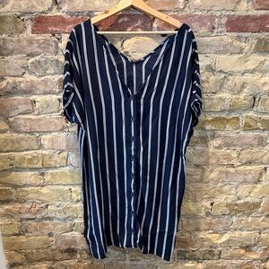 Navy Striped Women's dress
